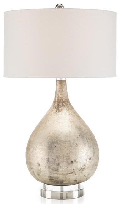 John Richard Lighting JONR JRL 9978 Table Lamp in Weathered Silver Finish Jacksonville Furniture Mart Table Lamps